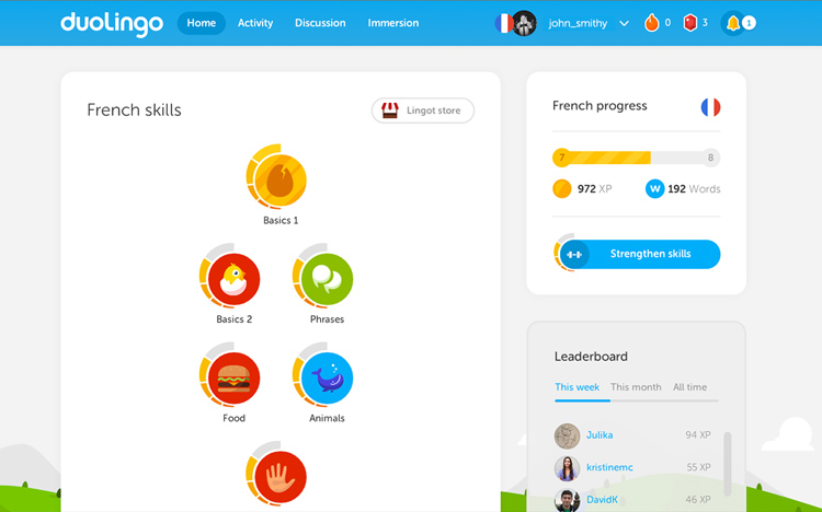 Английский через Duolingo