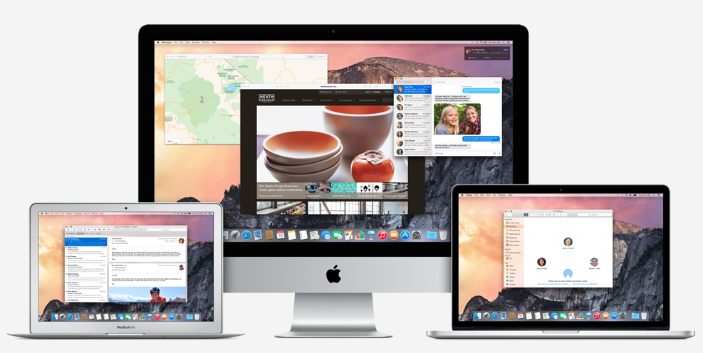 новые экраны в Mac