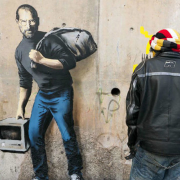 граффити со Стивом Джобсом
