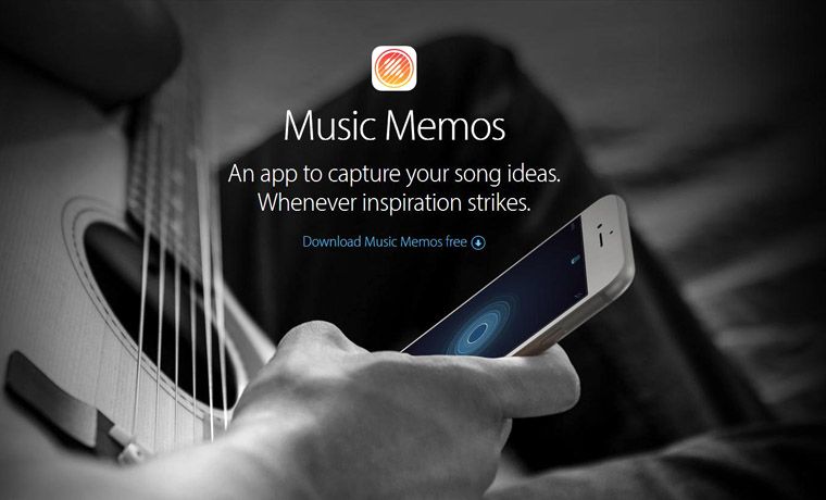 Приложение Music Memos для iOS
