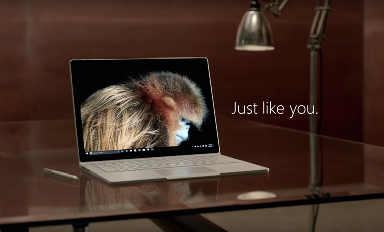 Рекламный ролик Surface Book