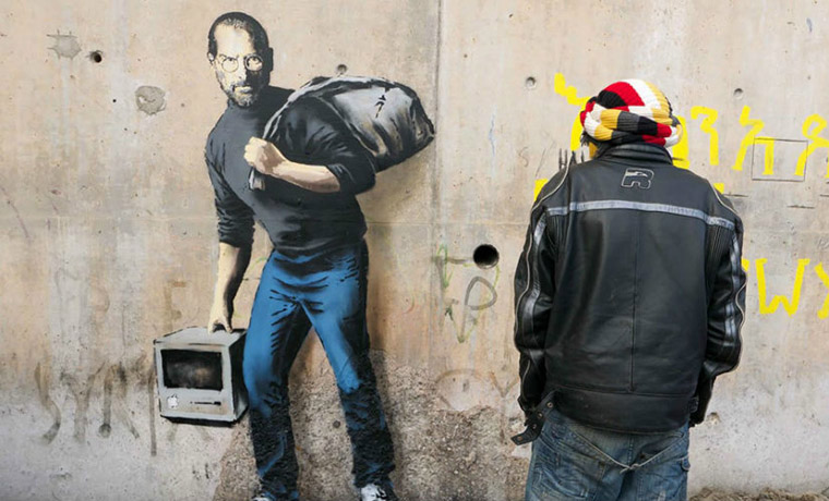 граффити со Стивом Джобсом